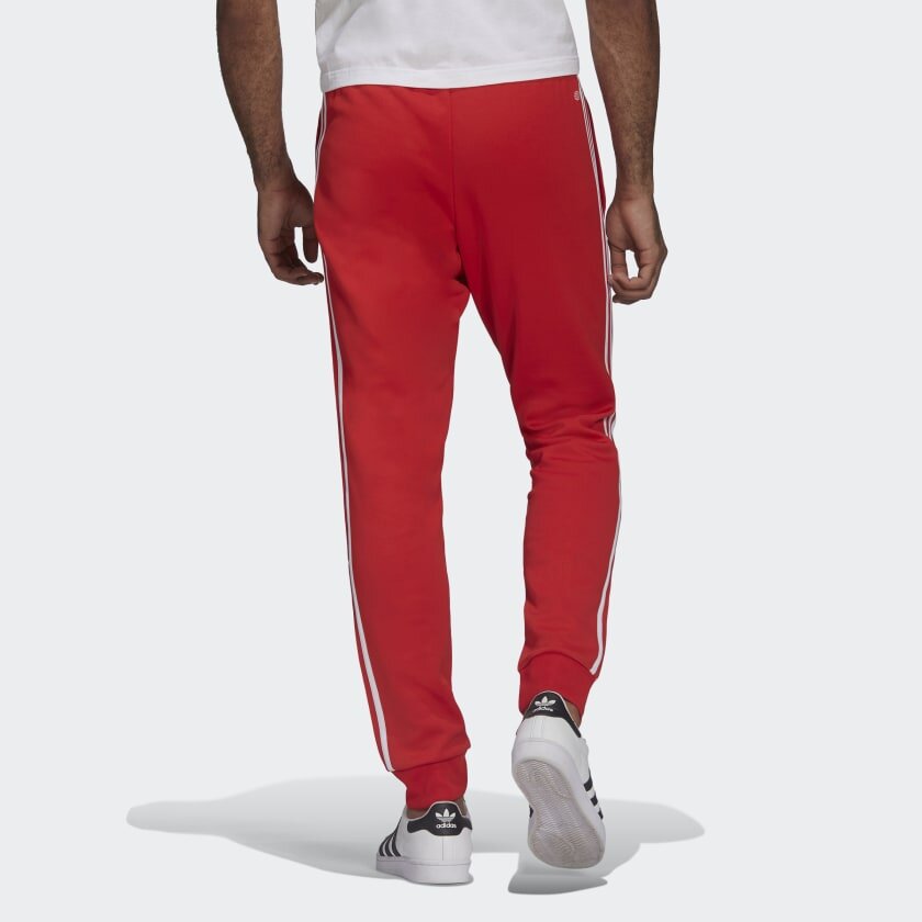 Adidas 3-Stripe Tricoat Track Set Jacket & Pants Red