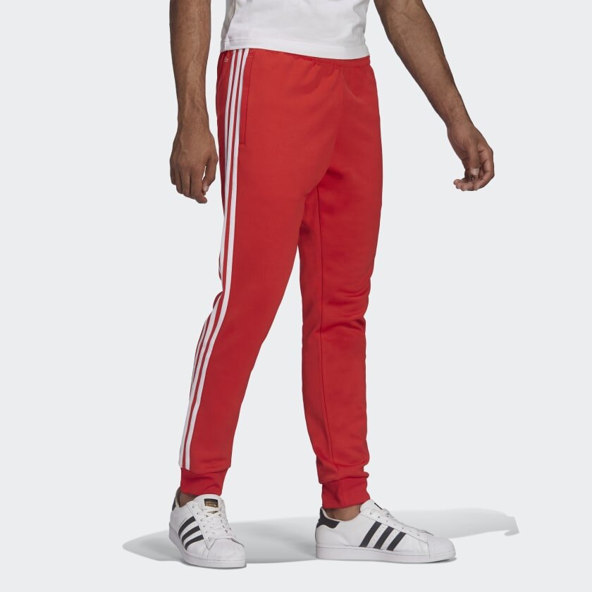 Adidas 3-Stripe Tricoat Track Set Jacket & Pants Red