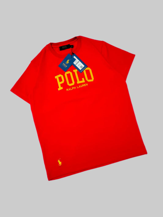 Polo Ralph Lauren Logo Jersey T-shirt In Red