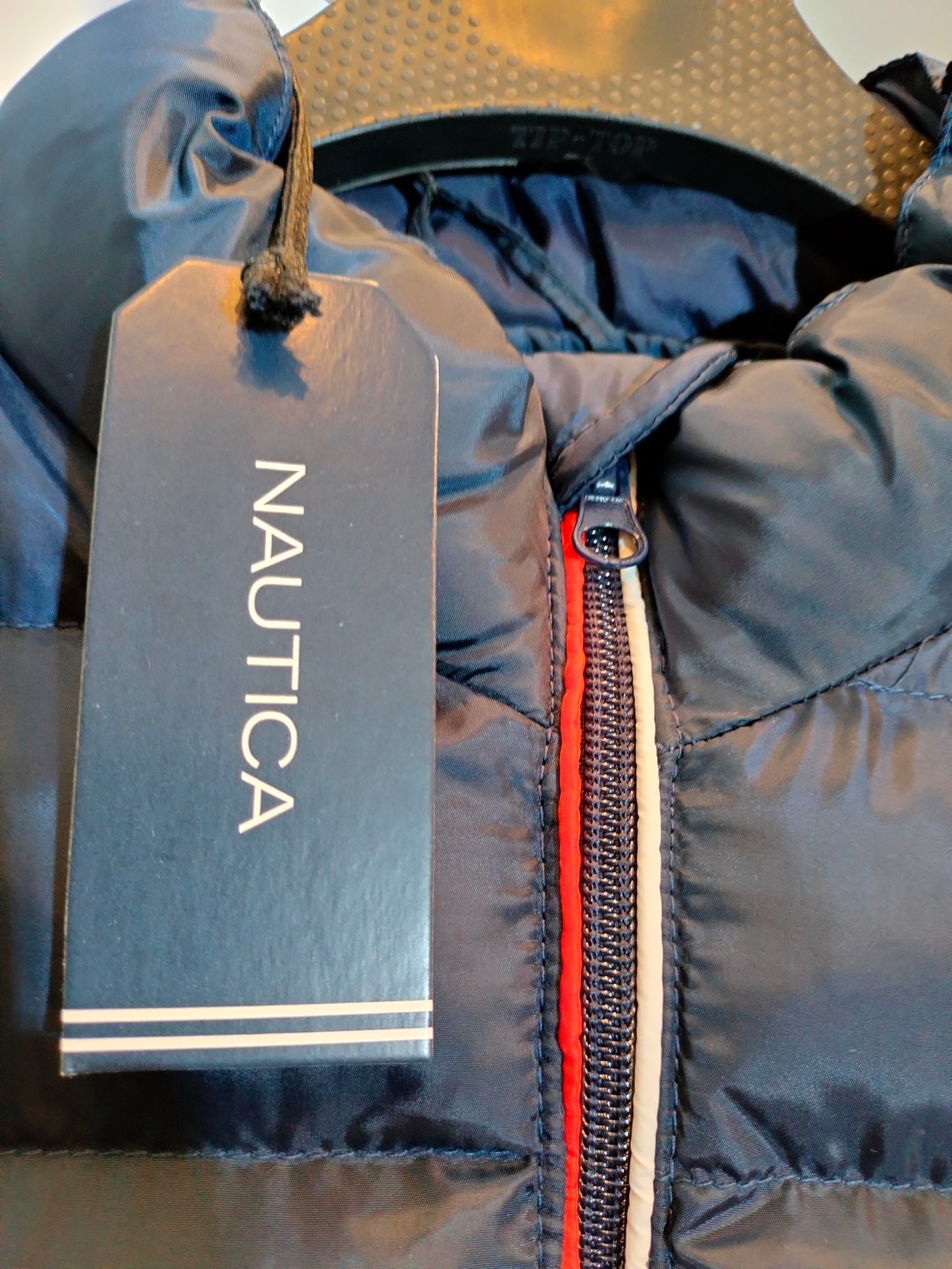 NAUTICA QUILTED GILET WITH CONTRAST