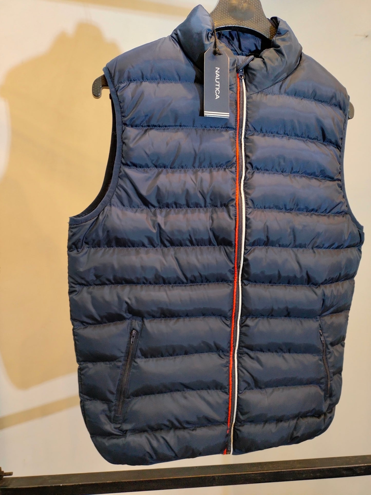 NAUTICA QUILTED GILET WITH CONTRAST