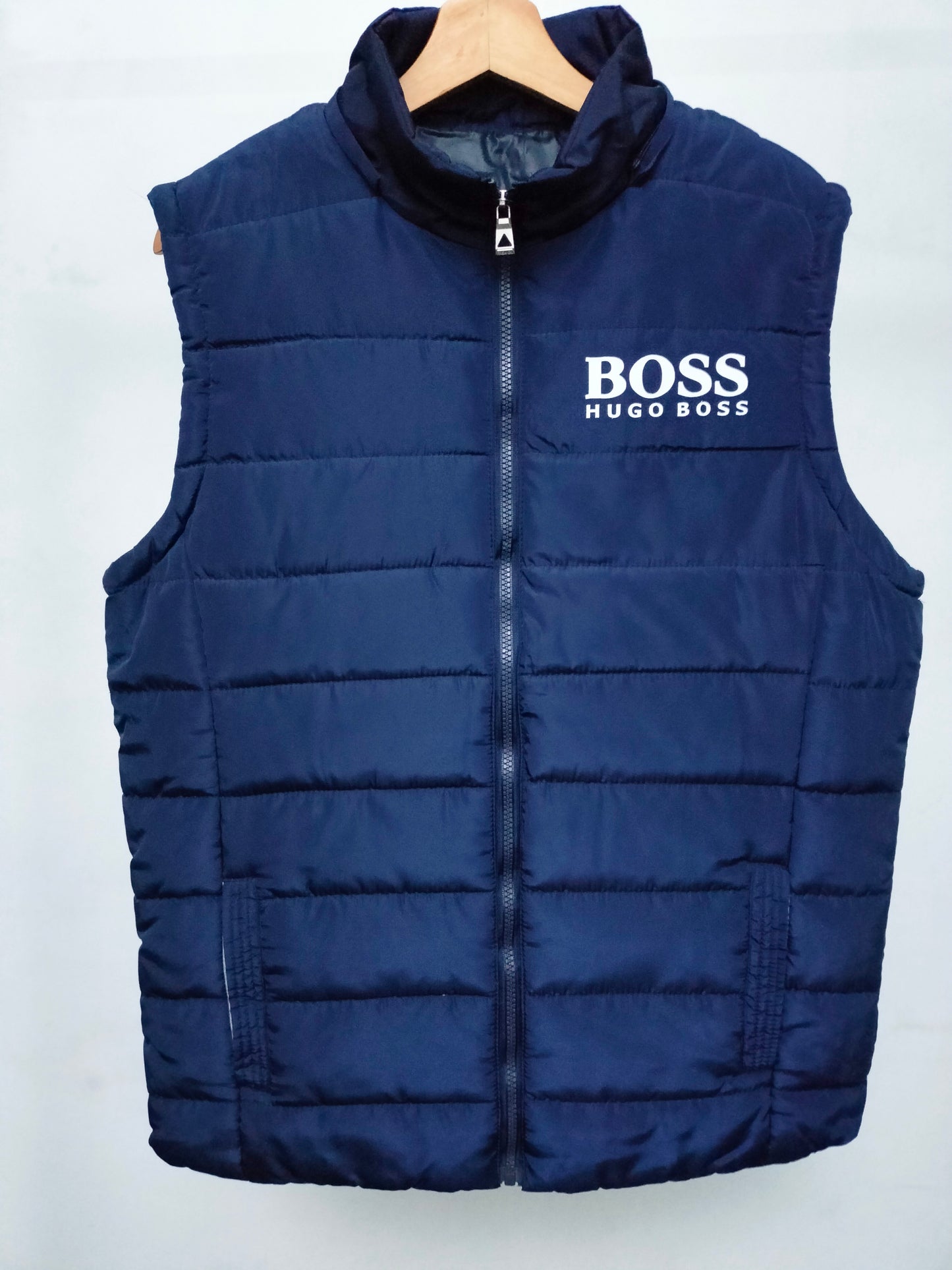 Boss By Hugo Boss Men's Logo Print Padded Gilet Jacket