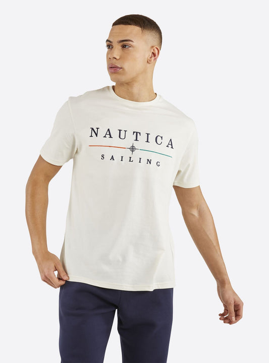 Nautica Embroidered Crew Neck Short Sleeves T-Shirt